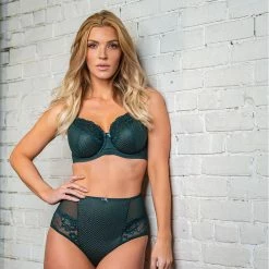 Fit Fully Yours Serena Forest Green Brief Style Panty U2763 Bra & Panty Sets