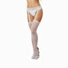 Dream Girl Dreamgirl Lingerie White Sheer Suspender Panty Hose 0013