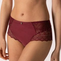 Empreinte Empriente Cassiopee Garnet Red Lace Bikini Panty 05151