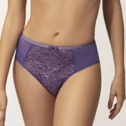 Bra & Panty Sets Empreinte Allure Purple Lace Bikini Panty 05205