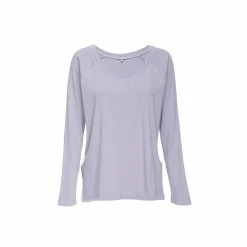 PJ Harlow Loungewear Frankie Lavender Long Sleeve Top Petite