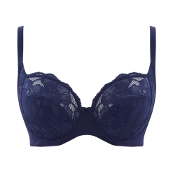 Panache Rocha Navy Unlined Low Front Balcony Bra 10341 14 Panache Rocha Navy Unlined Low Front Balcony Bra 10341