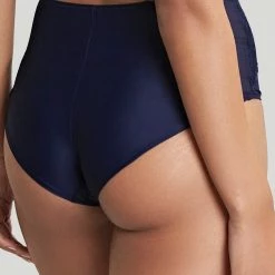 Panache Rocha Navy High Waist Brief Panty 10344