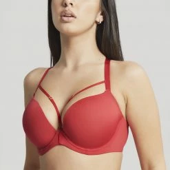 Panache Cleo Faith Amour Scarlett Red Plunge T Shirt Bra 10596