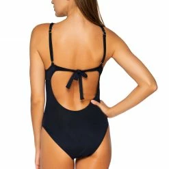 Sunsets Swimwear Grace Black High Neck One Piece Suit 119