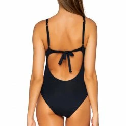 Sunsets Swimwear Grace Black High Neck One Piece Suit 119