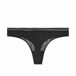 Simone Perele Comete Black Lace Brazilian Tanga Panty 12S710 Bra & Panty Sets