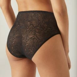 Simone Perele Comete Black Lace Retro Brief Panty 12S770