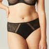 Simone Perele Comete Black Lace Retro Brief Panty 12S770 2 Simone Perele Comete Black Lace Retro Brief Panty 12S770