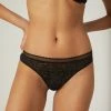 Simone Perele Comete Black Lace Brazilian Tanga Panty 12S710 Bra & Panty Sets