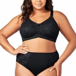 Elila Lace Soft Cup Black Wireless Bra 1303 Bras