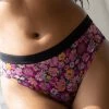 Curvy Couture Sheer Mesh Retro Roses High Cut Hipster Panty 1313