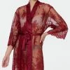 Rya Sleepwear Darling Sangria Lace Robe Cover Up 197
