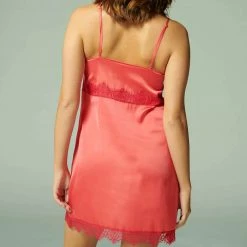 Simone Perele Sleepwear Satin Secrets Rose Mon Amour Night Gown 23H940 Lingerie