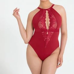 Lingerie Curvy Kate Scantilly Indulgence Red Latte Stretch Lace Bodysuit 010704 11 Lingerie Curvy Kate Scantilly Indulgence Red Latte Stretch Lace Bodysuit 010704
