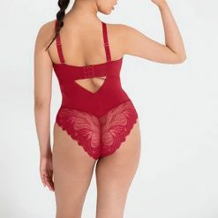 Lingerie Curvy Kate Scantilly Indulgence Red Latte Stretch Lace Bodysuit 010704 12 Lingerie Curvy Kate Scantilly Indulgence Red Latte Stretch Lace Bodysuit 010704