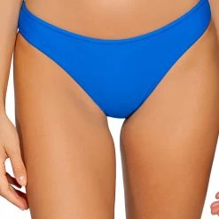 Sunsets Swimwear Lula Electric Blue Reversible Tie Side Bikini Bottom 21B