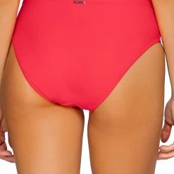 Sunsets Swimwear Hannah Geranium High Waist Fold Bikini Bottom 33B
