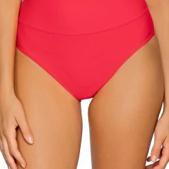 Sunsets Swimwear Hannah Geranium High Waist Fold Bikini Bottom 33B