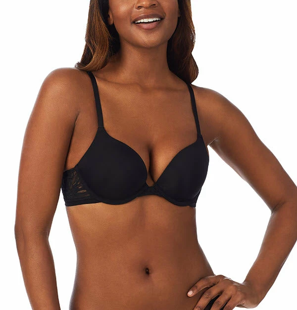 OnGossamer Bras On Gossamer Sleek Micro Black Push Up Bra G9200 4 OnGossamer Bras On Gossamer Sleek Micro Black Push Up Bra G9200