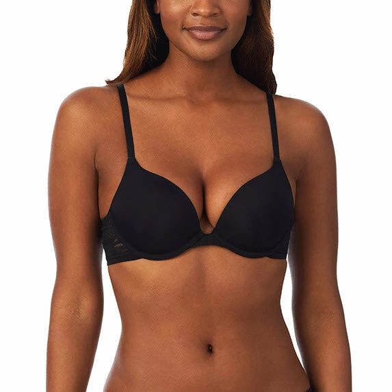 OnGossamer Bras On Gossamer Sleek Micro Black Push Up Bra G9200 3 OnGossamer Bras On Gossamer Sleek Micro Black Push Up Bra G9200