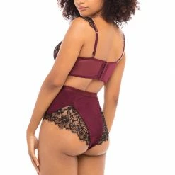 Bras Oh La La Cheri Lingerie Nicole Zinfandel Bra & Panty Set 40-11425