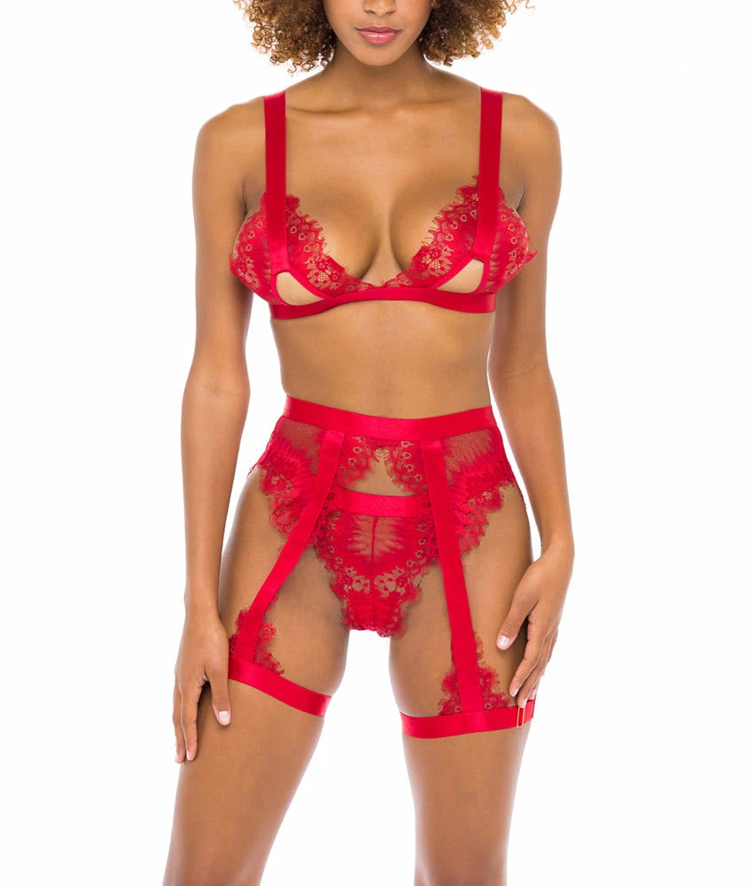 Oh La La Cheri Lingerie Janet Red 3 Piece Set 41-11071 3 Oh La La Cheri Lingerie Janet Red 3 Piece Set 41-11071