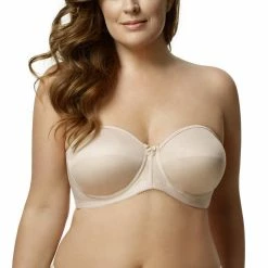 Elila Satin Strapless Nude Bra 4820