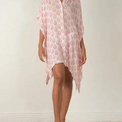 Elan Swimwear Off White Oversized Tunic Cover Up NOP10592