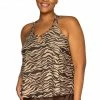 Sunsets Escape Swimwear Sadie On The Prowl Soft Cup Tankini Top 584T 2 Sunsets Escape Swimwear Sadie On The Prowl Soft Cup Tankini Top 584T