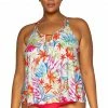 Sunsets Escape Swimwear Sadie Tropical Breeze Soft Cup Tankini Top 584T