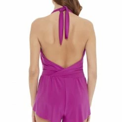 Magicsuit Swimwear Bianca Solids Hibiscus Plus Size One Piece Romper 6006057W