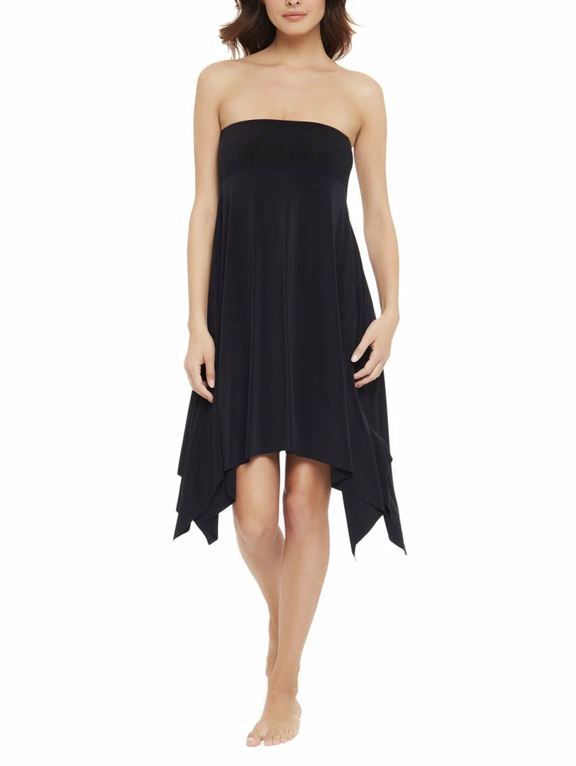 Magicsuit Swimwear Jersey Handkerchief Black Convertible Skirt Dress Cover Up 6008009 3 Magicsuit Swimwear Jersey Handkerchief Black Convertible Skirt Dress Cover Up 6008009