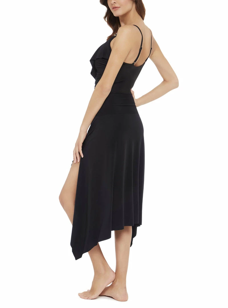 Magicsuit Swimwear Jersey Handkerchief Black Convertible Skirt Dress Cover Up 6008009 5 Magicsuit Swimwear Jersey Handkerchief Black Convertible Skirt Dress Cover Up 6008009