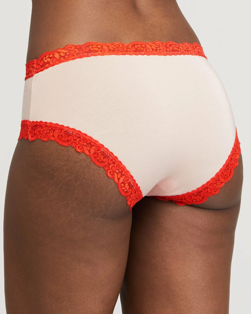 Panties Fleur't Iconic Seashell/Goji High Waist Boyshort Panty 602 6 Panties Fleur't Iconic Seashell/Goji High Waist Boyshort Panty 602