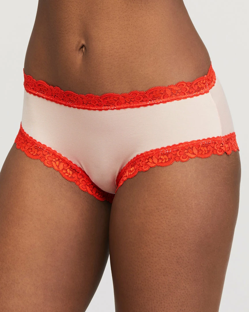 Panties Fleur't Iconic Seashell/Goji High Waist Boyshort Panty 602 3 Panties Fleur't Iconic Seashell/Goji High Waist Boyshort Panty 602