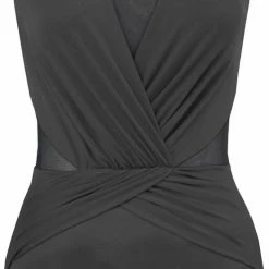 Miraclesuit Swimwear Solid Palma Illusionist Black One Piece 6518685DD