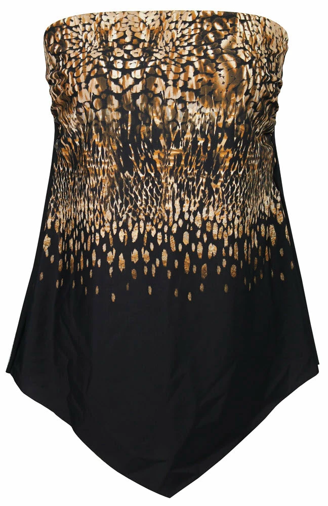 Miraclesuit Swimwear Dali Leopard Tamarind Brown Hankini Top 6536656 8 Miraclesuit Swimwear Dali Leopard Tamarind Brown Hankini Top 6536656