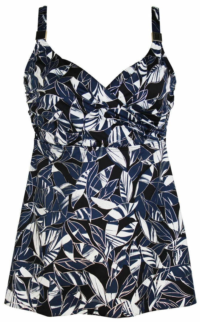 Miraclesuit Swimwear Shimmer Shadows Surplice Silver Grey Tankini Top 6540106 8 Miraclesuit Swimwear Shimmer Shadows Surplice Silver Grey Tankini Top 6540106