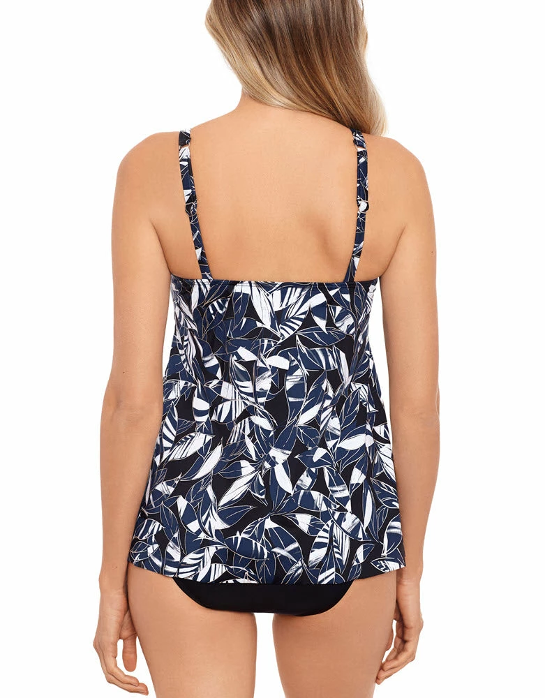 Miraclesuit Swimwear Shimmer Shadows Surplice Silver Grey Tankini Top 6540106 6 Miraclesuit Swimwear Shimmer Shadows Surplice Silver Grey Tankini Top 6540106