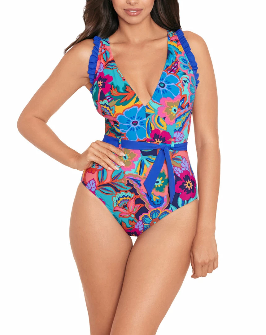 Skinny Dippers Swimwear Tapestry Cinch Multi One Piece 6540338 3 Skinny Dippers Swimwear Tapestry Cinch Multi One Piece 6540338