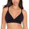 Skinny Dippers Swimwear Jelly Bean Bridget Black Bikini Top 6540370