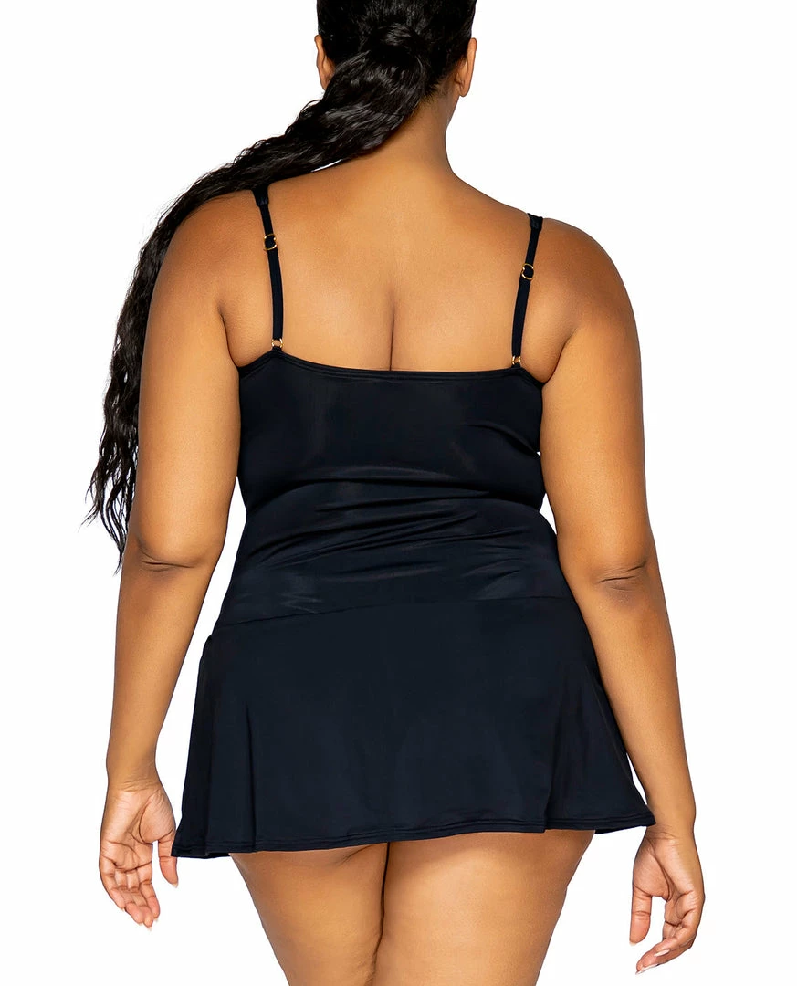 Sunsets Escape Swimwear Sienna Black Swim Dress 670 6 Sunsets Escape Swimwear Sienna Black Swim Dress 670
