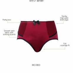 Parfait Charlotte Rio Red High Waist Brief Panty 6917 10 Parfait Charlotte Rio Red High Waist Brief Panty 6917