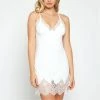 I Collection ICollection Lingerie Arlene White Lace Chemise 78001