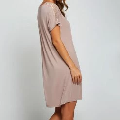 I Collection ICollection Loungewear Estelle Blush Sleep Shirt 78082 Petite