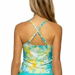 Sunsets Swimwear Simone Sea Haven Blue Wireless Tankini Top 81T Tankini Tops