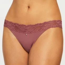 Bra & Panty Sets Montelle Mesa Rose Lace Thong Panty 9002