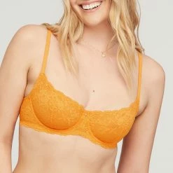 Bras Montelle Flirt Mango Sorbet Demi Lace Bra 9312