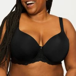 Montelle Pure Plus Black T Shirt Bra 9320